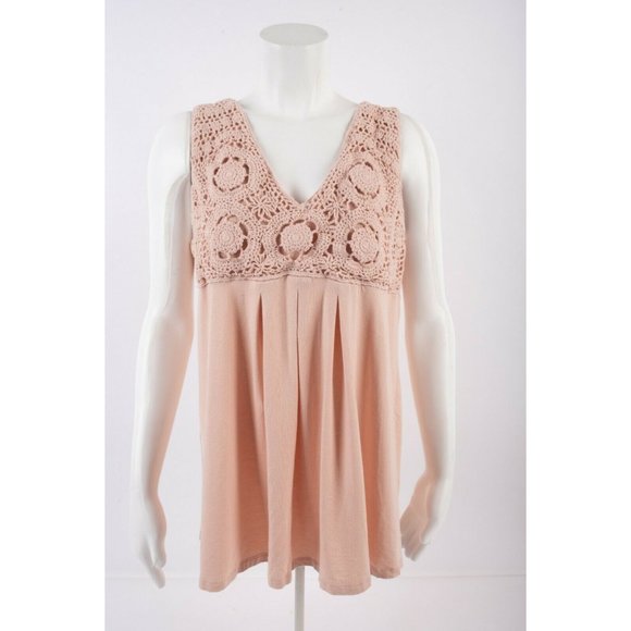 Boston Proper Tops - Boston Proper Womens Crochet Blouse Shirt Top L